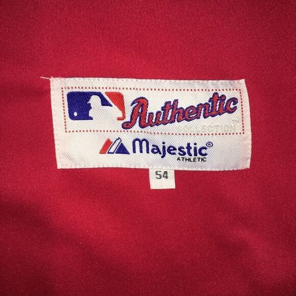MLB Sewn Red Boston Red Sox #38 Curt Schilling Game Authentic Baseball Jersey 54 - Picture 2 of 7
